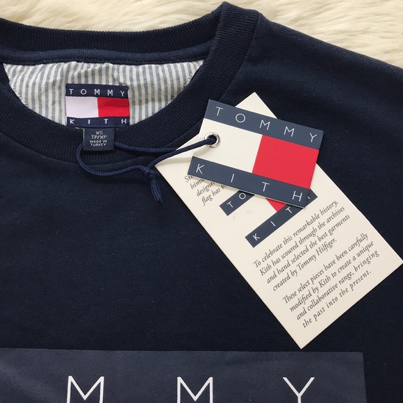 KITH X TOMMY HILFIGER COLAB tshirt TH flag Tee XS - Picture 4 of 8